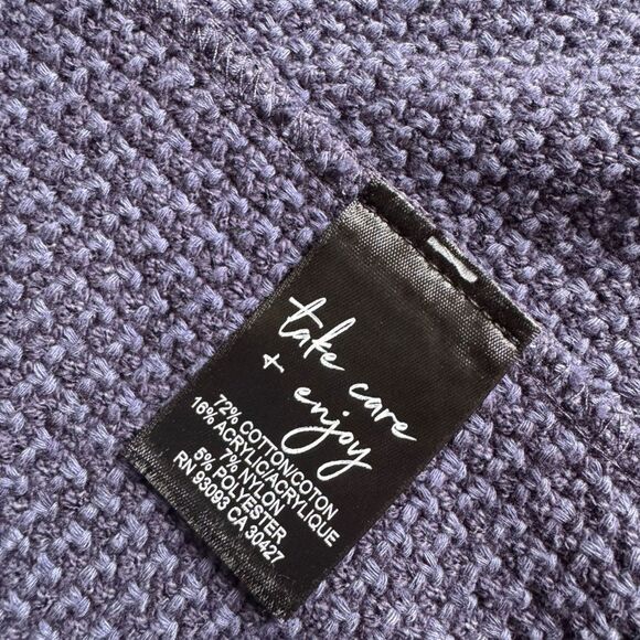 Nic+Zoe Fringe Mix Jacket in Navy Size Small - Picture 7 of 9